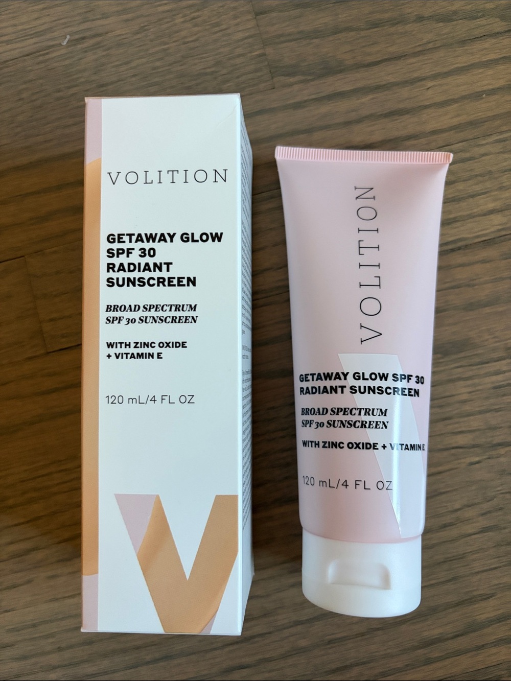 Volition Getaway Glow SPF 30 Radiant Sunscreen — Pink
